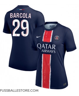 Günstige Paris Saint-Germain Bradley Barcola #29 Heimtrikot Damen 2024-25 Kurzarm